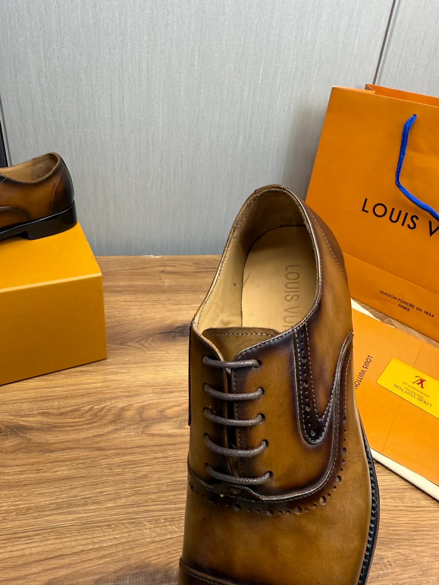 Men's shoes💰760💰 LV. Men's business casual leather shoes, 1:1 shipment ⬆️Luxurious and noble👞All imported original brand leather, just to create a more comfortable wearing experience, upper: original cowhide ➕Imported full cow lining, original leather outsole ✔️36-45 (38.45 non-refundable)